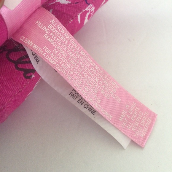 PINK VICTORIAS SECRET MINI PLUSH DOG GRAFFITI PRINT - Picture 7 of 11